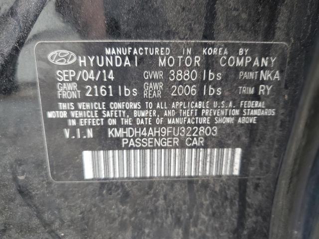 KMHDH4AH9FU322803 | 2015 HYUNDAI ELANTRA SE