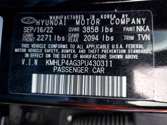 KMHLP4AG3PU430311 | 2023 HYUNDAI ELANTRA LI