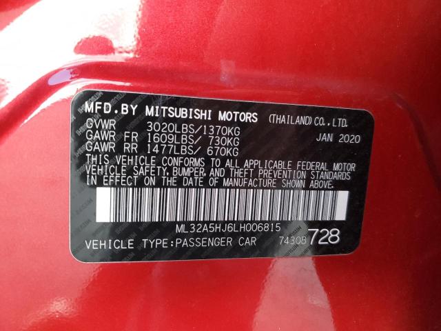 2020 MITSUBISHI MIRAGE LE ML32A5HJ6LH006815