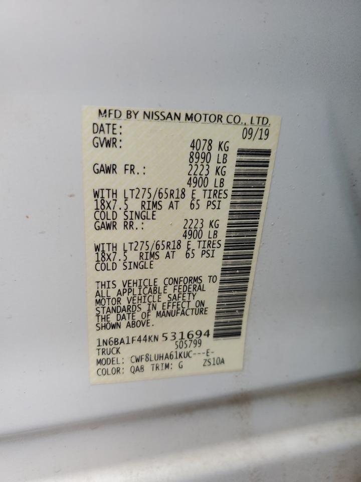 1N6BA1F44KN531694 2019 Nissan Titan Xd Sl