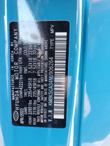 KM8K5CA34NU906264 Hyundai Kona LIMIT 12