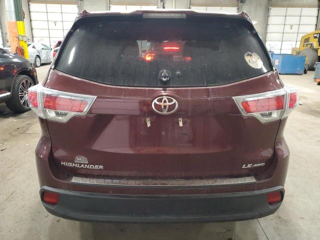 VIN 5TDBKRFH0ES023142 2014 Toyota Highlander, LE no.6