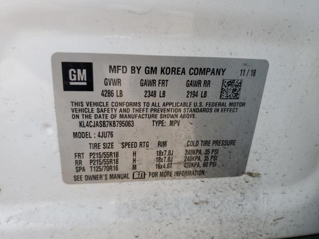 KL4CJASB7KB795063 | 2019 BUICK ENCORE PRE