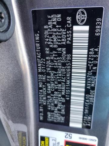 2022 TOYOTA CAMRY NIGH - 4T1S11AK4NU665796