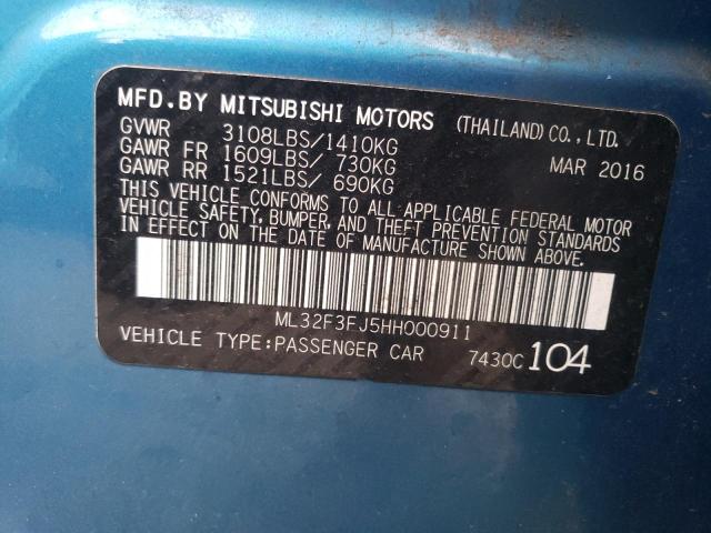 ML32F3FJ5HH000911 | 2017 MITSUBISHI MIRAGE G4