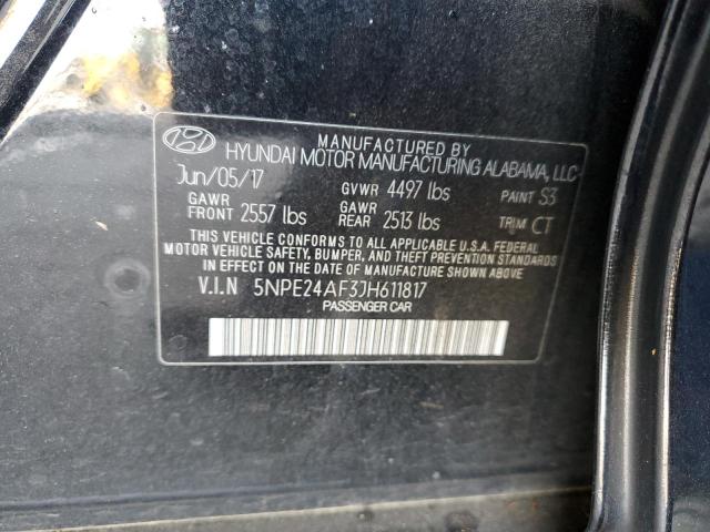 5NPE24AF3JH611817 | 2018 HYUNDAI SONATA SE