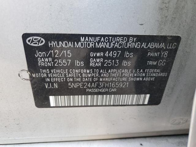 5NPE24AF3FH165921 | 2015 HYUNDAI SONATA SE