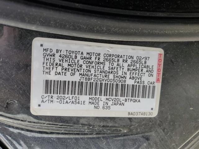 1997 Lexus Es 300 VIN: JT8BF22GXV0050908 Lot: 81808193