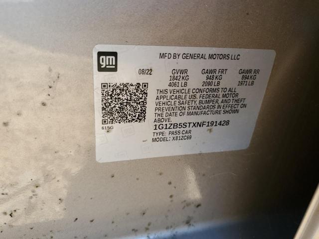 2022 CHEVROLET MALIBU LS - 1G1ZB5STXNF191428