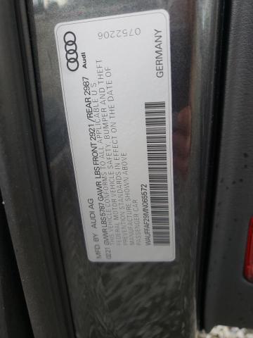 2021 AUDI S6 PRESTIG WAUFFAF29MN065572