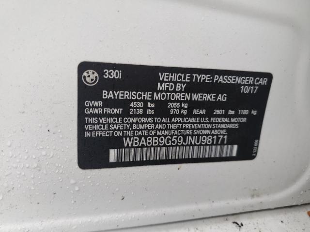 2018 BMW 330 I - WBA8B9G59JNU98171
