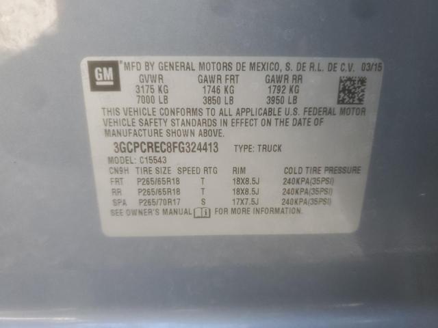 3GCPCREC8FG324413 | 2015 CHEVROLET SILVERADO