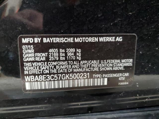 WBA8E3C57GK500231 | 2016 BMW 328 XI SUL