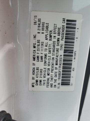 2015 ACURA TLX ADVANC 19UUB3F77FA009574