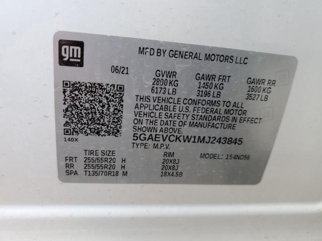 2021 BUICK ENCLAVE AV - 5GAEVCKW1MJ243845