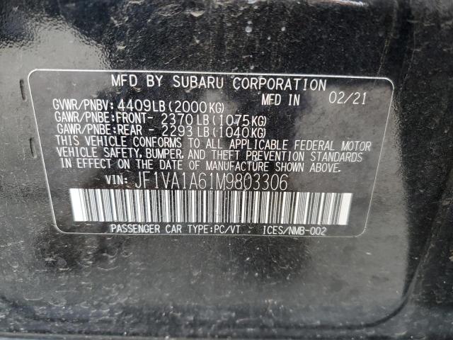 JF1VA1A61M9803306 | 2021 SUBARU WRX