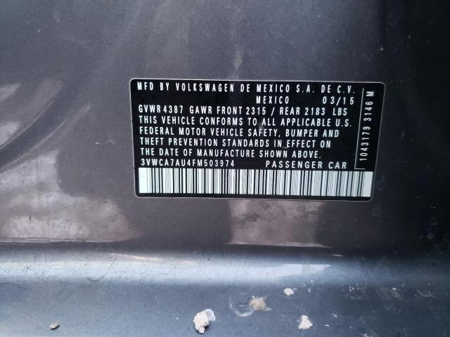 2015 VOLKSWAGEN GOLF SPORT - 3VWCA7AU4FM503974