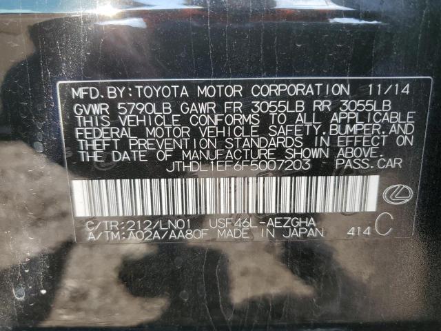 2015 LEXUS LS 460L JTHDL1EF6F5007203