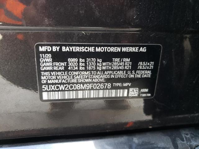 5UXCW2C08M9F02678 | 2021 BMW X7 XDRIVE4