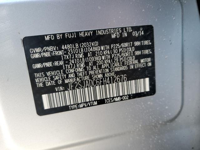 JF2SJADC6FH412676 | 2015 SUBARU FORESTER 2