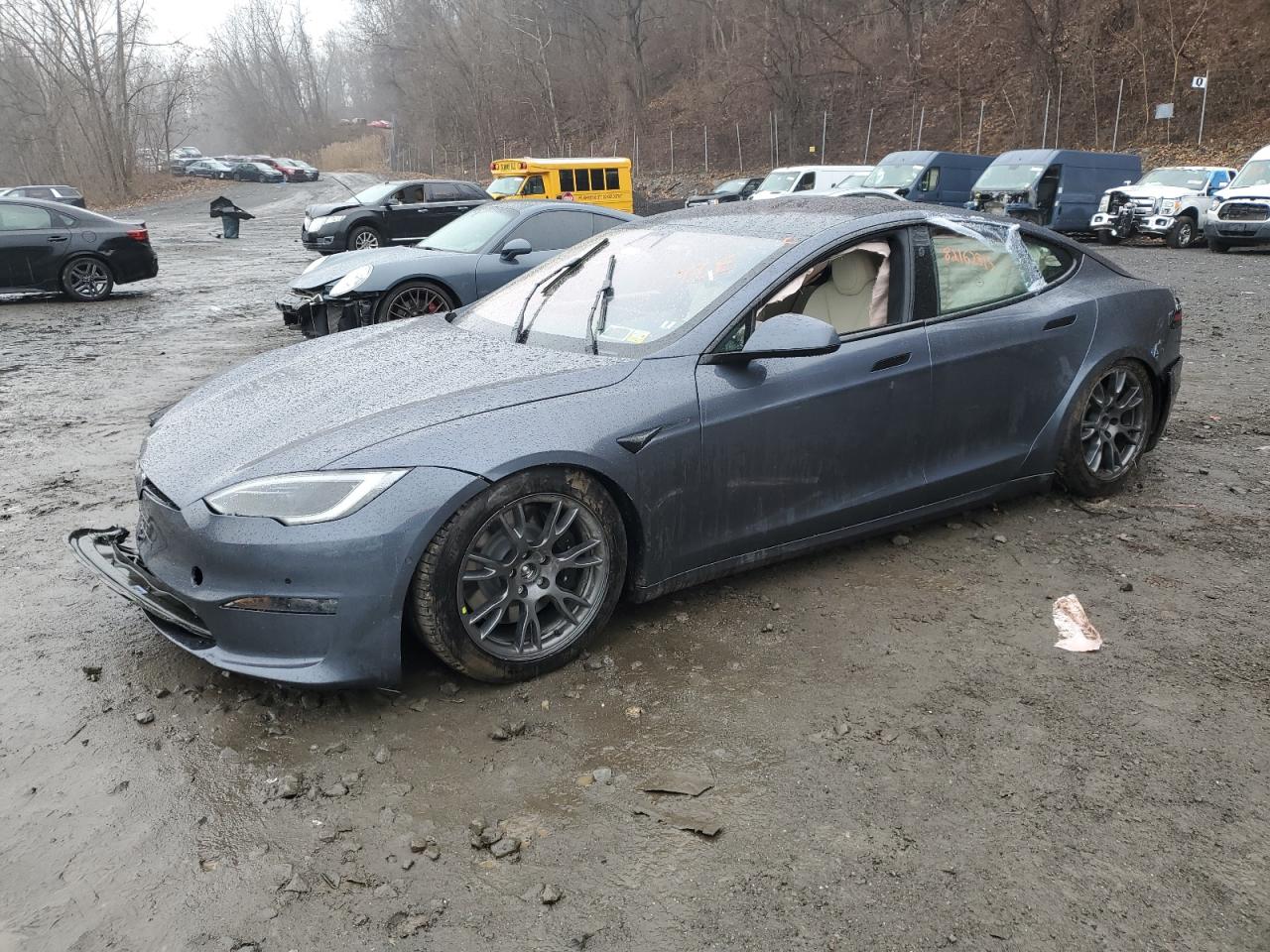 2022 Tesla Model S at NY - Marlboro, Copart lot 82162813 | CarsFromWest