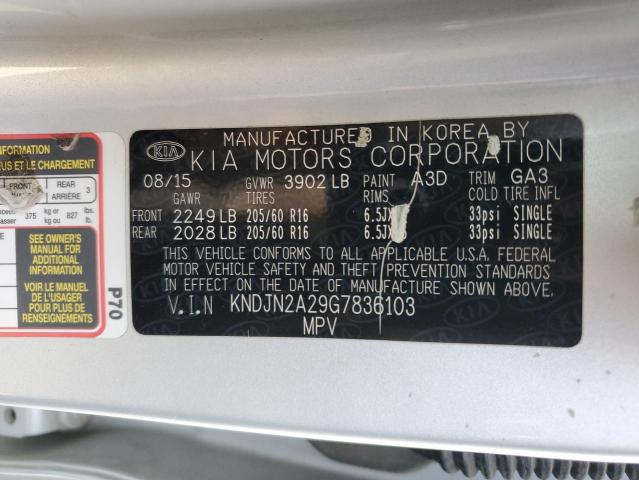 KNDJN2A29G7836103 | 2016 KIA SOUL