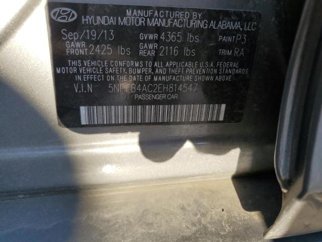 5NPEB4AC2EH814547 | 2014 Hyundai sonata gls