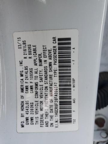 1HGCR6F36FA008647 | 2015 HONDA ACCORD HYB