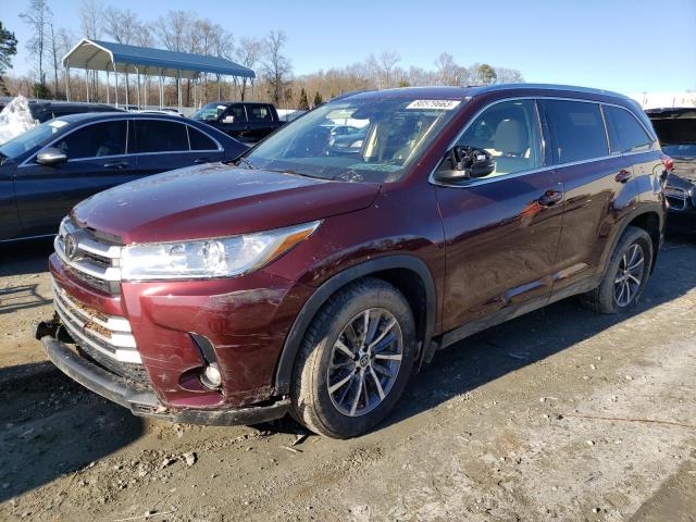 VIN 5TDJZRFH3KS702230 2019 Toyota Highlander, SE no.1