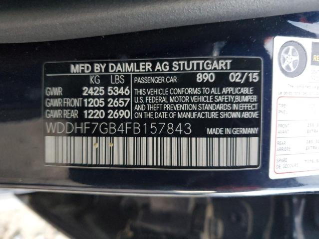 2015 MERCEDES-BENZ E 63 AMG-S - WDDHF7GB4FB157843