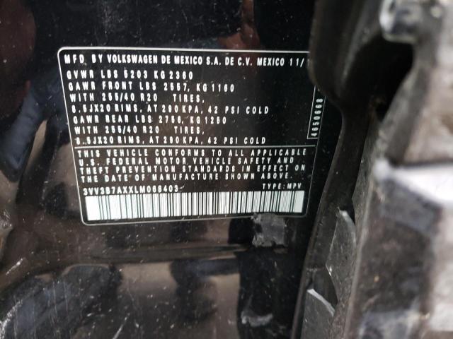 3VV3B7AXXLM068403 | 2020 VOLKSWAGEN TIGUAN SE