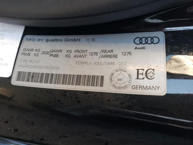 2016 AUDI RS7 WUAW2AFC6GN903295