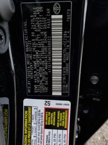 2022 TOYOTA CAMRY NIGH - 4T1S11AK5NU668822