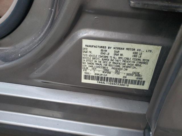 2005 Nissan Altima S VIN: 1N4AL11DX5C238615 Lot: 59221454