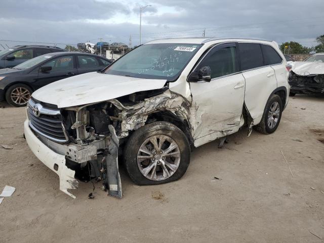 VIN 5TDKKRFHXFS042749 2015 Toyota Highlander, Xle no.1