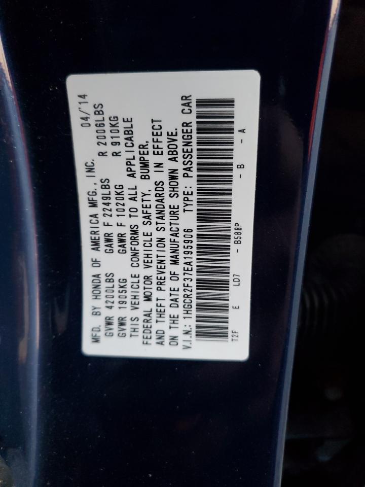 1HGCR2F37EA195906 2014 Honda Accord Lx