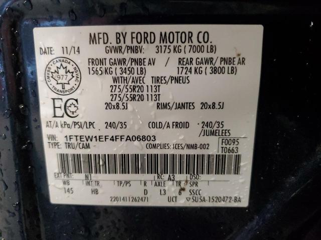 2015 FORD F150 SUPER - 1FTEW1EF4FFA06803