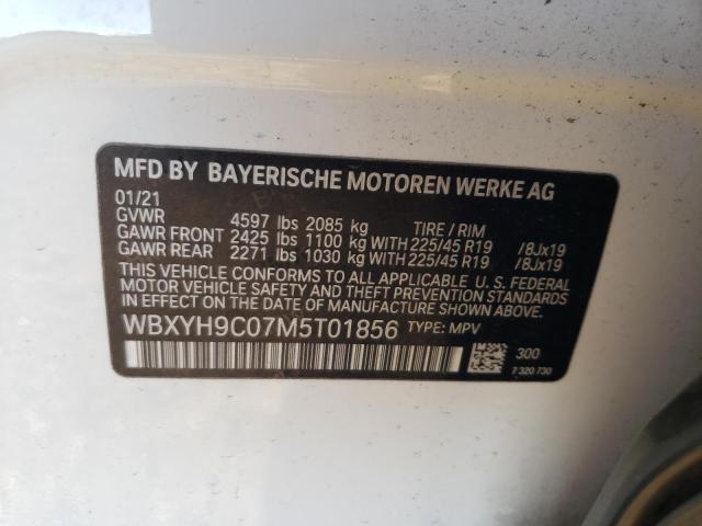 VIN WBXYH9C07M5T01856 2021 BMW X2, Sdrive28I no.13