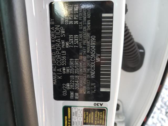 KNDC3DLC5N5049190 2022 Kia Ev6 Light