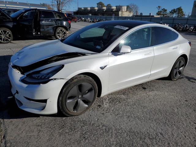 Lot #2444893719 2020 TESLA MODEL 3 salvage car