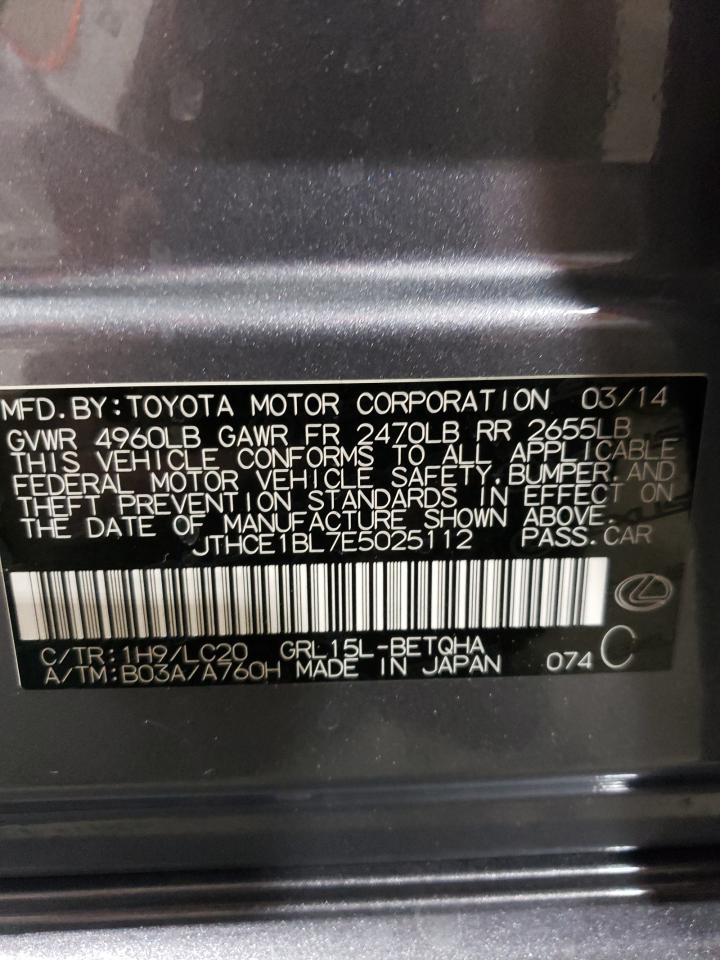 jthce1bl7e5025112 JTHCE1BL7E5025112 2014 Lexus Gs 350