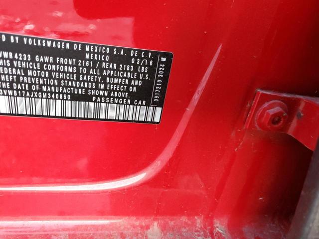 2016 VOLKSWAGEN JETTA SPOR - 3VWB17AJXGM340850