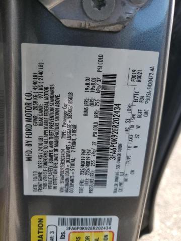 3FA6P0K92ER202434 | 2014 Ford fusion titanium