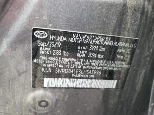 5NPD84LF3LH543996 | 2020 HYUNDAI ELANTRA SE