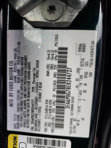 3FA6P0G78ER244727 2014 Ford Fusion S 3FA6P0G78ER244727 2014 Ford Fusion S