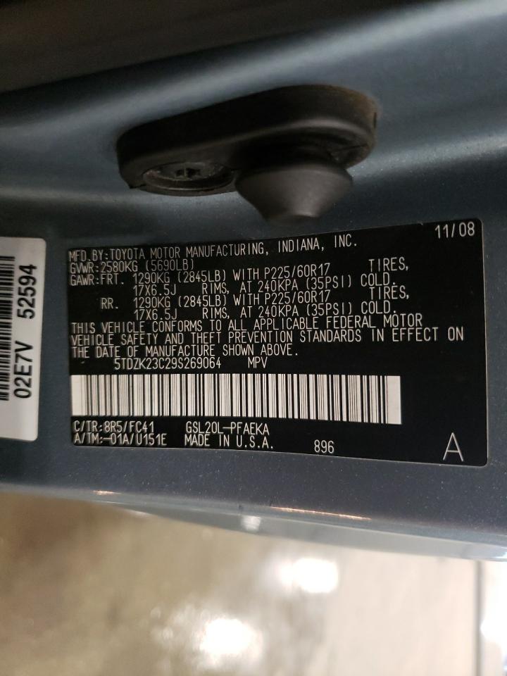 5TDZK23C29S269064 2009 Toyota Sienna Ce