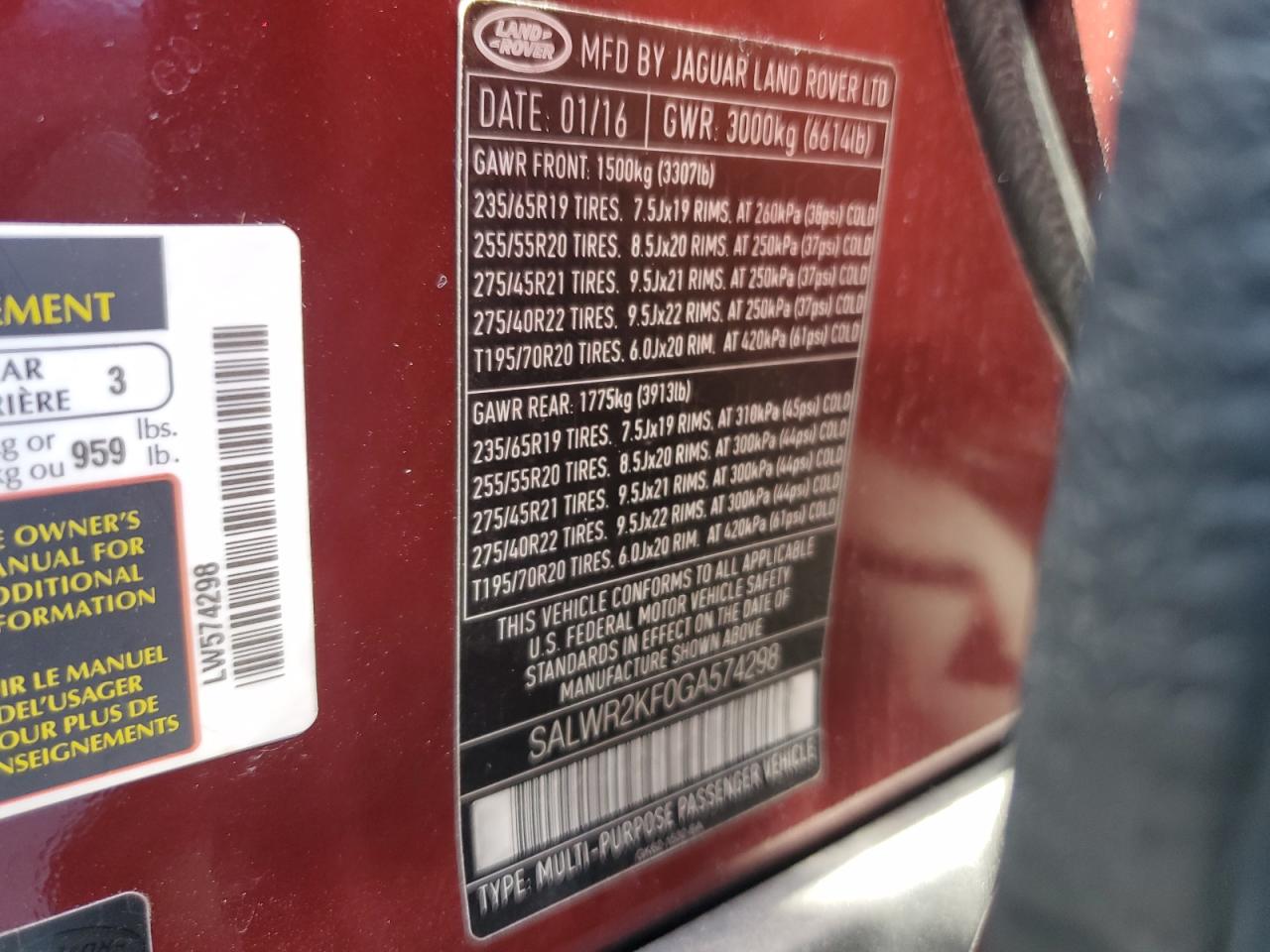 Фото: SALWR2KF0GA574298 - 13