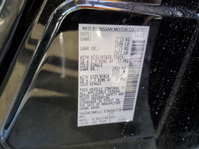 5N1DR2BM1LC590078 2020 Nissan Pathfinder Sv