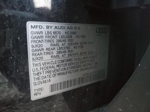 VIN WA1LAAF70HD018582 2017 Audi Q7, Premium Plus no.12