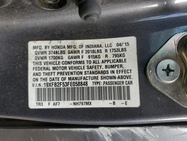 19XFB2F53FE058848 2015 HONDA CIVIC - Image 12